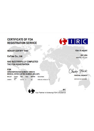 IRC Certification of FDA Registration Service